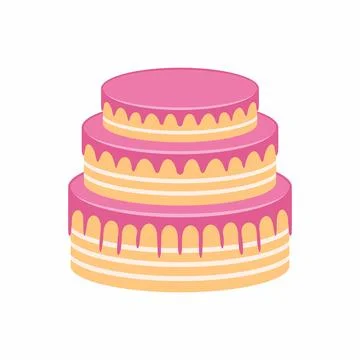Cake icon Illustrazione stock