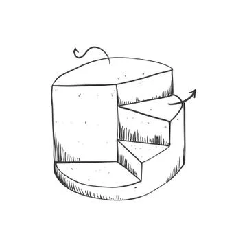 Cake icon. Infographic design. Vector graphic Stock Illustration