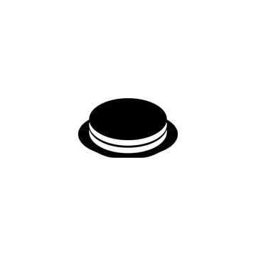 Cake icon. Simple style cake shop big sale poster background symbol. Cake b.. Stock Illustration