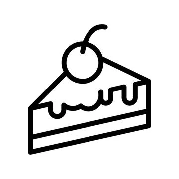 Cake icon template Stock Illustration