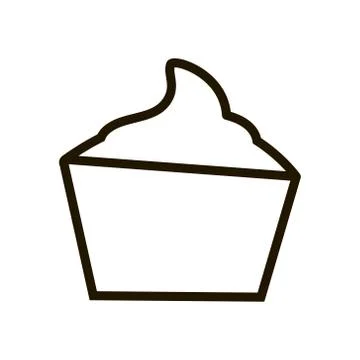 Cake icon in trendy flat style isolated. EPS 10. Stock Illustration