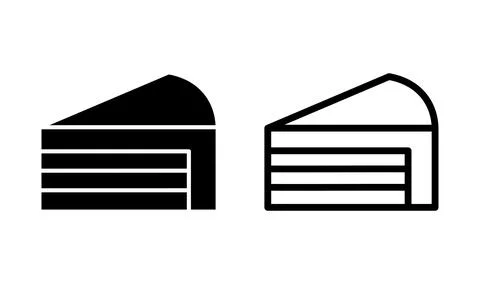 Cake icon vector. Birthday cake icon. cake vector Stock Illustration