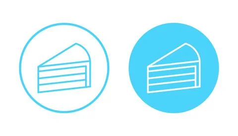 Cake icon vector. Cake sign and symbol. Birthday cake icon Stock Illustration