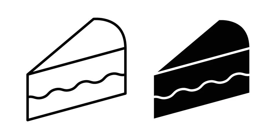 Cake icon vector design. EPS10 Illustrazione stock