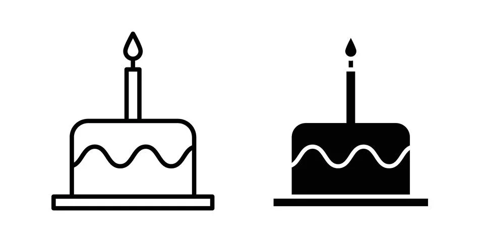 Cake icon vector design illustrations Illustrazione stock
