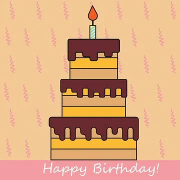 Cake Illustrazione stock