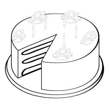A cake Illustrazione stock