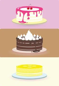 Cake illustration/vector Stock Illustration