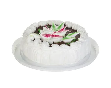 Cake isolated on white background Stock Photos