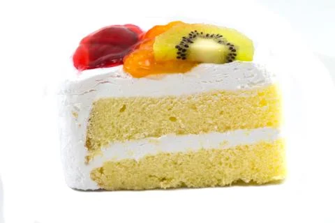 Cake isolated on white background Stock Photos