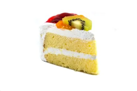 Cake isolated on white background Stock Photos