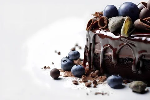 Cake isolated on white background Stock Photos