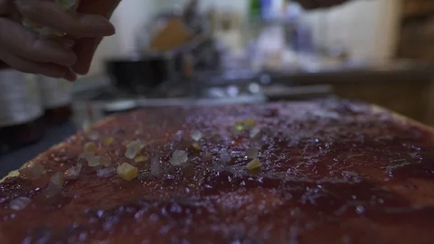 Cake, jam and dried fruit Stock Footage 127102986