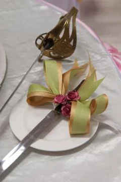 Cake knife Stock Photos