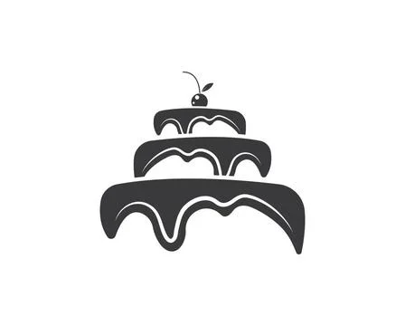 Cake logo vector ilustration Cake logo vector ilustration template Copyrig... Stock Photos