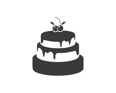 Cake logo vector ilustration Cake logo vector ilustration template Copyrig... Stock Photos