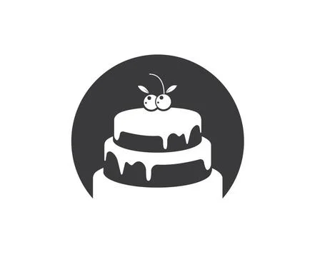 Cake logo vector ilustration Cake logo vector ilustration template Copyrig... Stock Photos