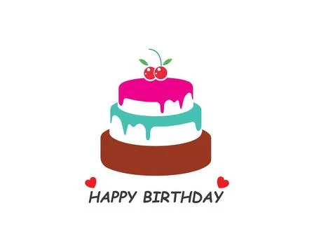 Cake logo vector ilustration Cake logo vector ilustration template Copyrig... Stock Photos