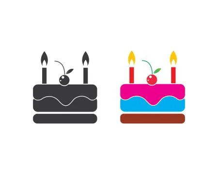 Cake logo vector ilustration Stock Illustration