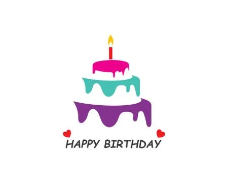 Cake logo vector ilustration Stock Illustration