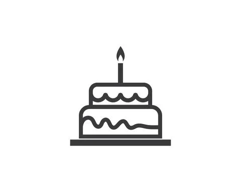 Cake logo vector ilustration Stock Illustration