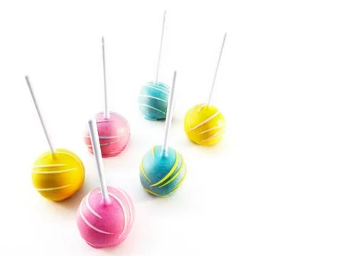 Cake lollipops Stock Photos