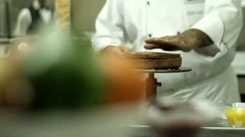 Cake making Stock Footage 55530380