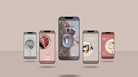 Cake Menu Food Stories Stockmateriaal After Effects