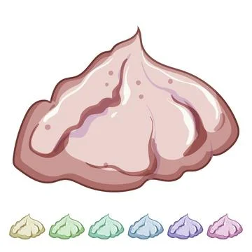 Cake meringue cartoon vector graphic 스톡 일러스트