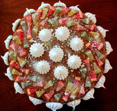 Cake meringue Stock Photos