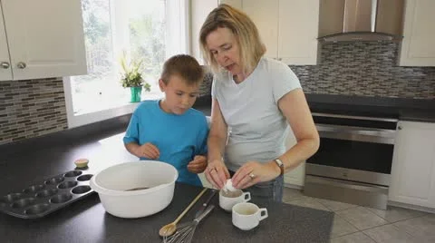 Cake Mix Stock Footage