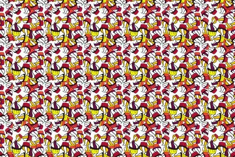 Cake muffin cute seamless pattern. Nice birthday pattern on yellow, black and wh Illustrazione stock