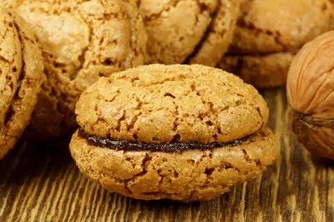 Cake with nuts Stock Photos