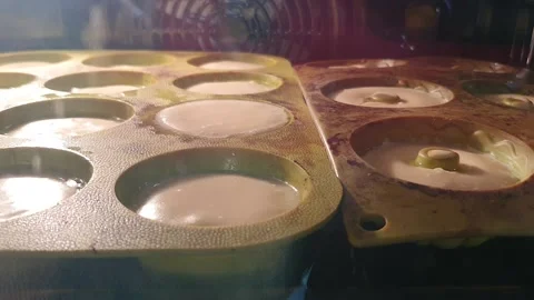 Cake in the oven Stock Footage 230040693