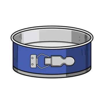 Cake pan springform baking kitchen tool Stock Illustration