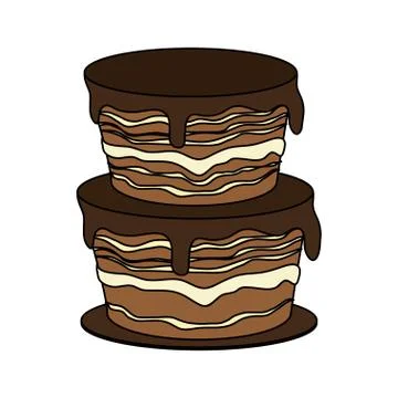 Cake pastry icon image Stock Illustration