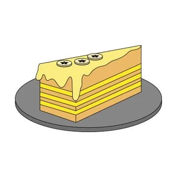 Cake pastry icon image Stock Illustration