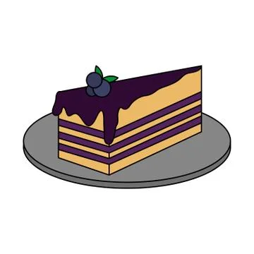 Cake pastry icon image Stock Illustration