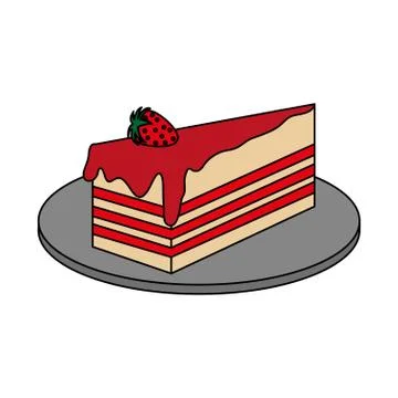 Cake pastry icon image Stock Illustration