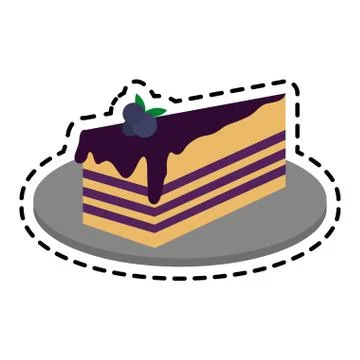 Cake pastry icon image Stock Illustration