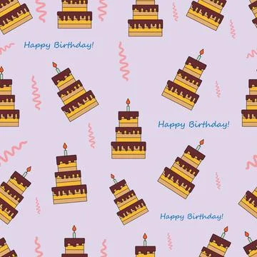 Cake Pattern Stock Illustration