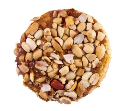 Cake with peanuts Stock Photos