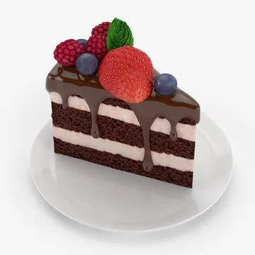 3d Model Cake Piece Buy Now Pond5