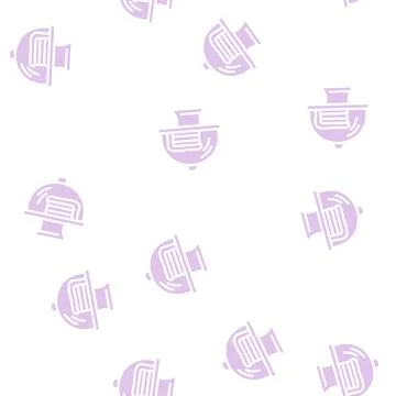 Cake piece glyph vector seamless pattern Stock Illustration