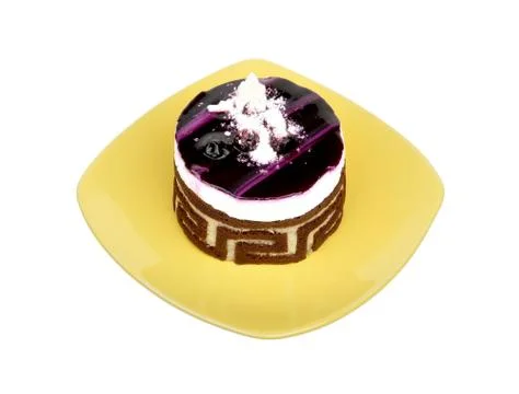 Cake on a plate Stock Photos