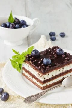 Cake on a plate Stock Photos