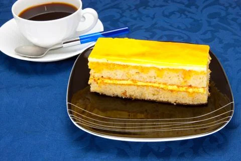 Cake in a plate Stock Photos
