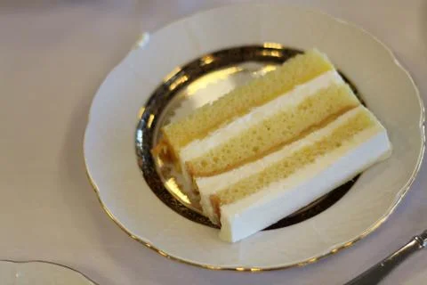 Cake on a plate Stock Photos
