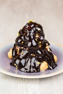 The cake on the plate Stock Photos