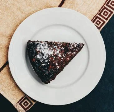 Cake On Plate Stock Photos